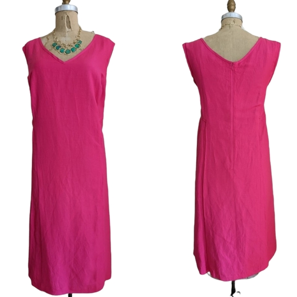 Jessica London Linen Blend Sheath Dress Size 28 - Picture 1 of 9